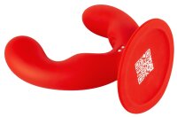 You2Toys Double Vibrator with Suction Base Red