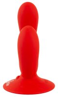 You2Toys Double Vibrator with Suction Base Red