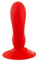 You2Toys Double Vibrator with Suction Base Red