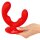 You2Toys Double Vibrator with Suction Base Red