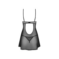 Obsessive Euridia Chemise & Thong Black XS-S
