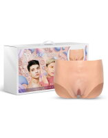 BODYMATCH Bennie Vagina and Anus Panties Beige Size S