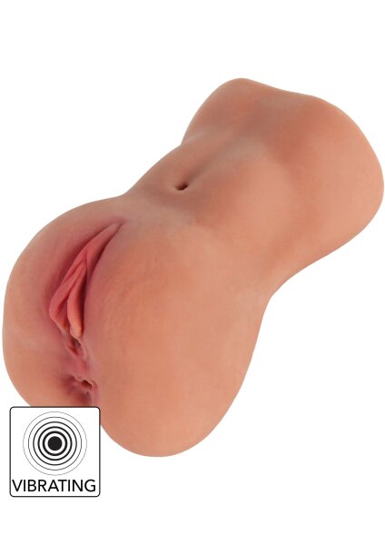 Hidden Desire Vibrating Slut Hole Masturbator Beige