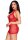 Leg Avenue Gepunktetes Minikleid mit Neckholder Rot One Size