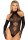 Leg Avenue Halter-Teddy aus Spitze und lange Handschuhe Schwarz One Size