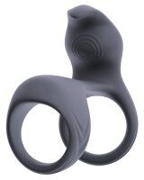 beau cœur Vibrating Penis Sleeve with Clitoral Stimulator