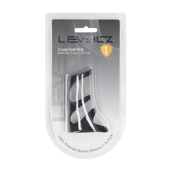 Levelz 3 Loop Silicone Cock Ring