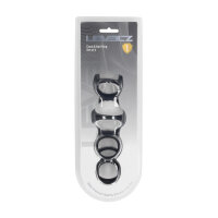 Levelz Silikon Penis- und Hodenring Set Schwarz