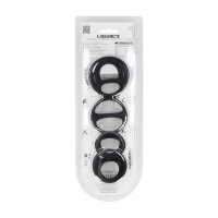Levelz Silikon Penis- und Hodenring Set Schwarz