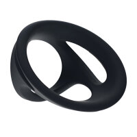 Levelz Silikon Penis- und Hodenring Set Schwarz