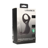 Levelz Vibrating Silikon Prostata-Stimulator mit Tri-O Penisring
