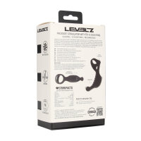 Levelz Vibrating Silikon Prostata-Stimulator mit Tri-O Penisring