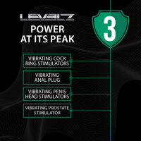 Levelz Vibrating Silikon Prostata-Stimulator mit Tri-O Penisring