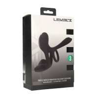 Levelz Triple Motor Vibrating Silicone Cock Ring
