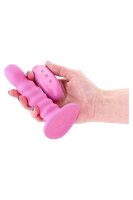 NS Novelties Colours Ribbed Vibrating Dildo