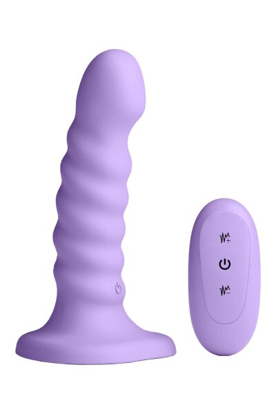 NS Novelties Colours Ribbed Vibrating Dildo