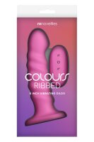 NS Novelties Colours Ribbed Vibrator Dildo