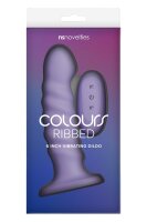 NS Novelties Colours Ribbed Vibrator Dildo