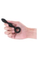 NS Novelties analplug schlank mit fingerring schwarz