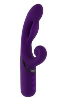 Evolved Pleasure Puff vibrator with clitoral stimulation purple