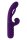 Evolved Pleasure Puff vibrator with clitoral stimulation purple