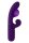 Evolved Pleasure Puff vibrator with clitoral stimulation purple
