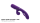 Evolved Pleasure Puff vibrator with clitoral stimulation purple
