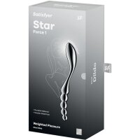 Satisfyer Star Force 1 Edelstahl Dildo Silber