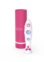 My Fucsia White Submarine Handgefertigter Porzellan Dildo Mehrfarbig 21 cm