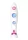 My Fucsia White Submarine Handgefertigter Porzellan Dildo Mehrfarbig 21 cm