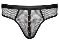 Svenjoyment Netz Riostring mit Wetlook-Details Schwarz XL