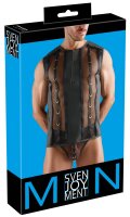 Svenjoyment Netz-Shirt mit Wetlook und...