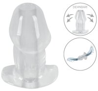 ANOS Anal Plug with Tunnel Transparent 10.2 cm