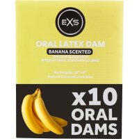 EXS Oral Dams Banana Flavoured 10pcs