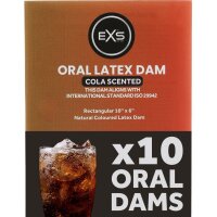 EXS Oral Dams Cola Flavoured 10pcs
