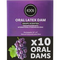 EXS Oral Dams Grape Flavoured 10pcs