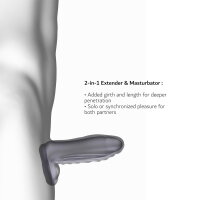 Manwan Ryzer Max Penis Extender and Soft Masturbating Sleeve Schwarz