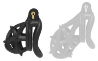 CockLock Keuschheitskäfig mit Schloss Schwarz 33 mm