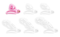 CockLock Rosa ABS Keuschheitskäfig mit Schloss 4 cm