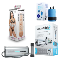 Autoblow VacuGLIDE 2 + Masturbator Adapter + FLESHLIGHT...
