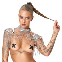You2Toys Bad Kitty Kettenkragen mit Spikes Silberfarben