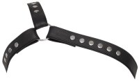 ZADO One-Sided Leather Chest Harness Black