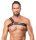 ZADO One-Sided Leather Chest Harness Black