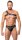 ZADO One-Sided Leather Chest Harness Black