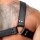 ZADO One-Sided Leather Chest Harness Black