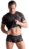 Svenjoyment Pants in Ausbrenner-Optik Schwarz 3XL