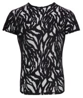 Svenjoyment Shirt in Ausbrenner-Optik Schwarz M