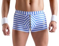 Svenjoyment Striped Pants with Wrist Cuffs Blue White L