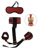 You2Toys Bad Kitty Hals- und Handfessel-Set Schwarz Rot