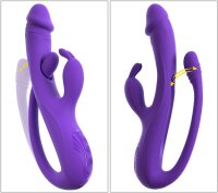 Sweet Smile Rabbit Vibrator mit G-Zonen- und Anal-Tickler